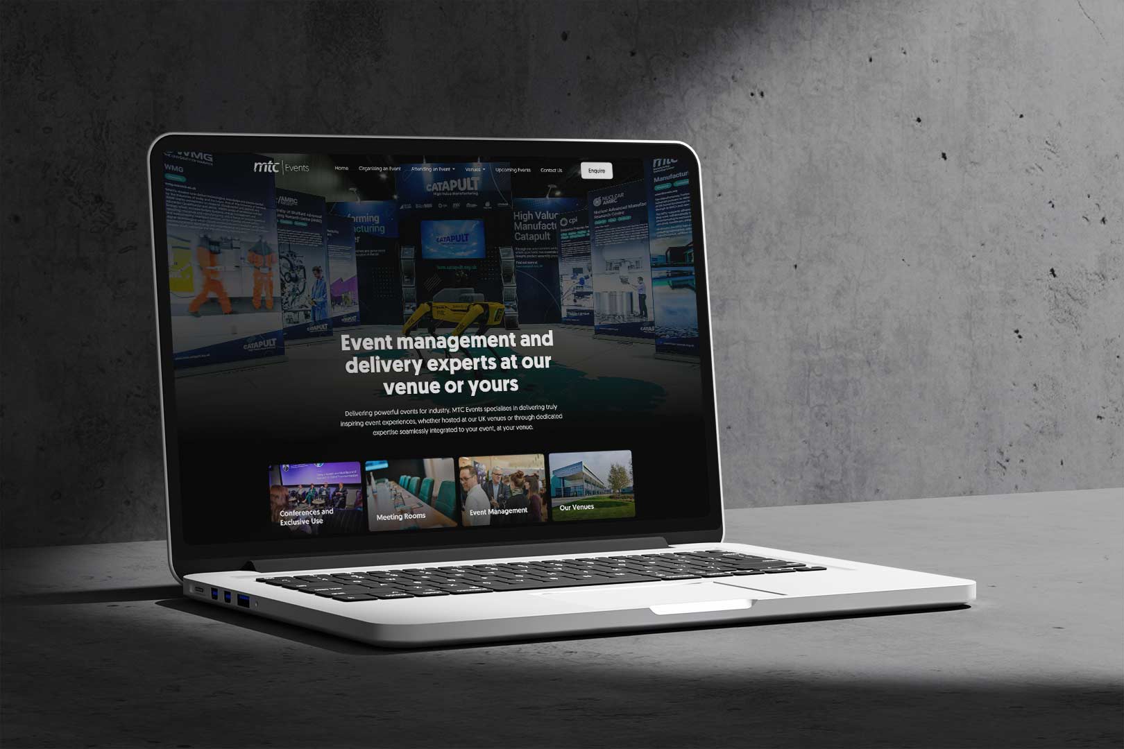 Re-design and build complete for MTC Events website as part of wider digital strategy