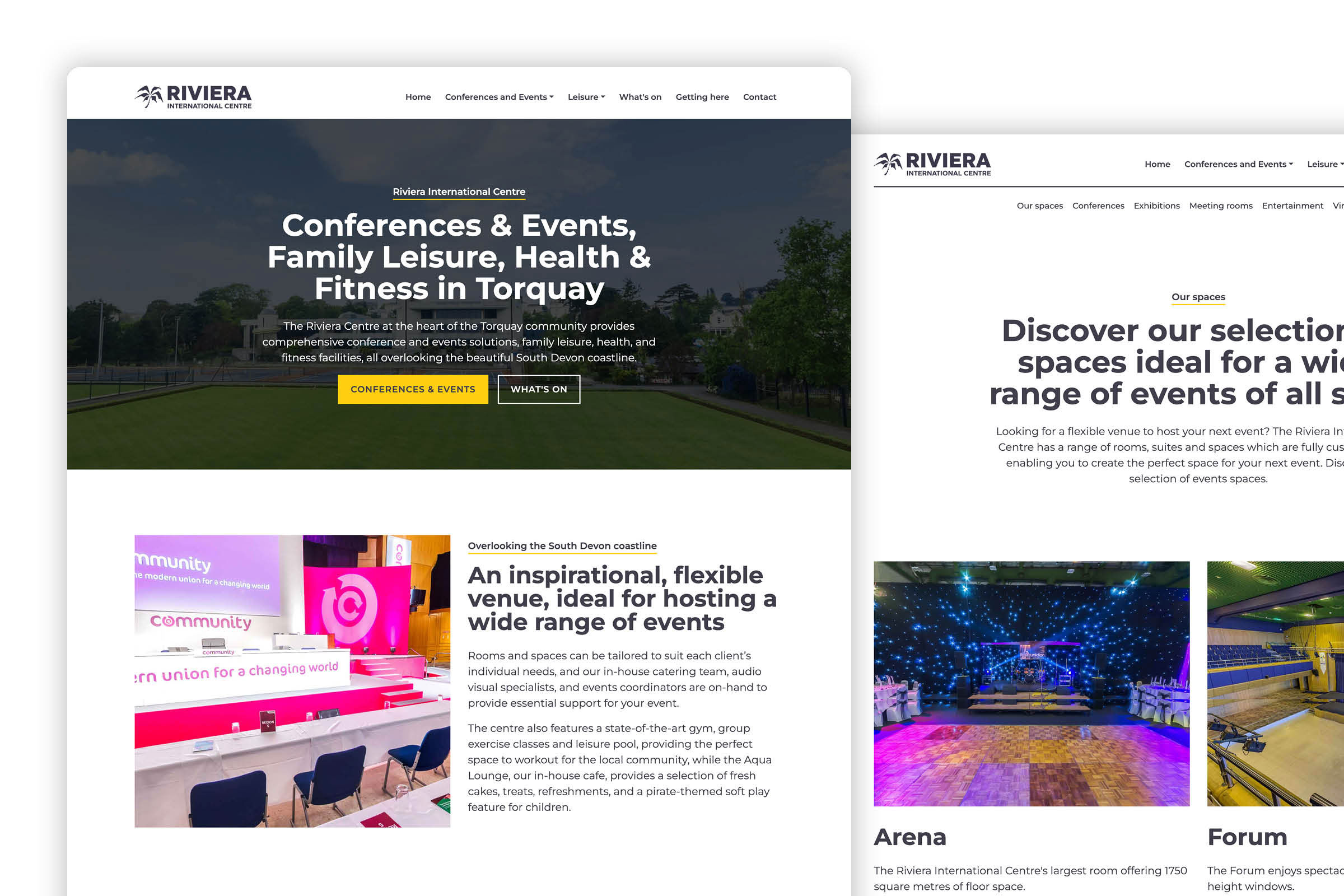 Parkwood Leisure managed Riviera International Centre website launched
